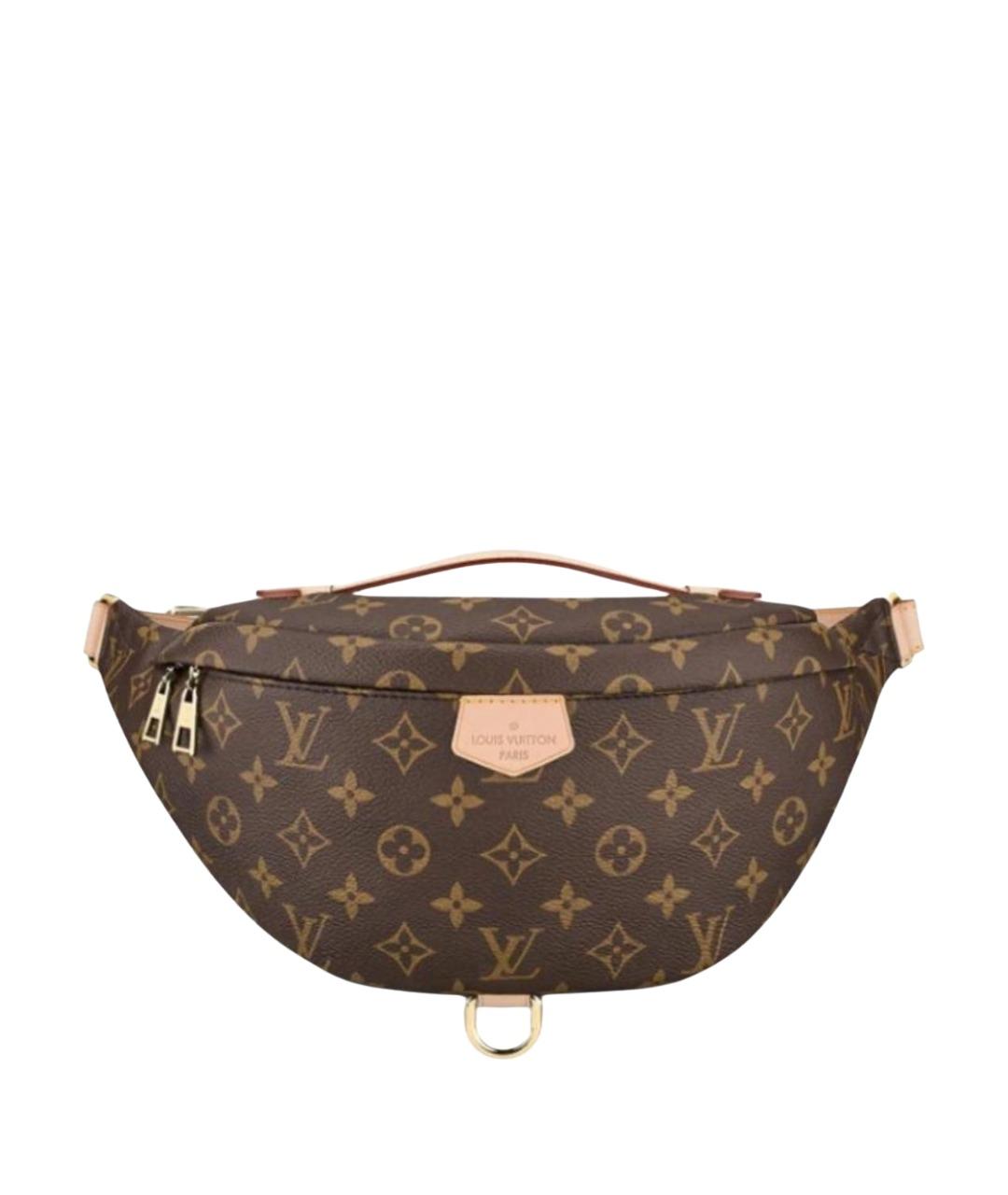 LOUIS VUITTON Коричневая поясная сумка, фото 1