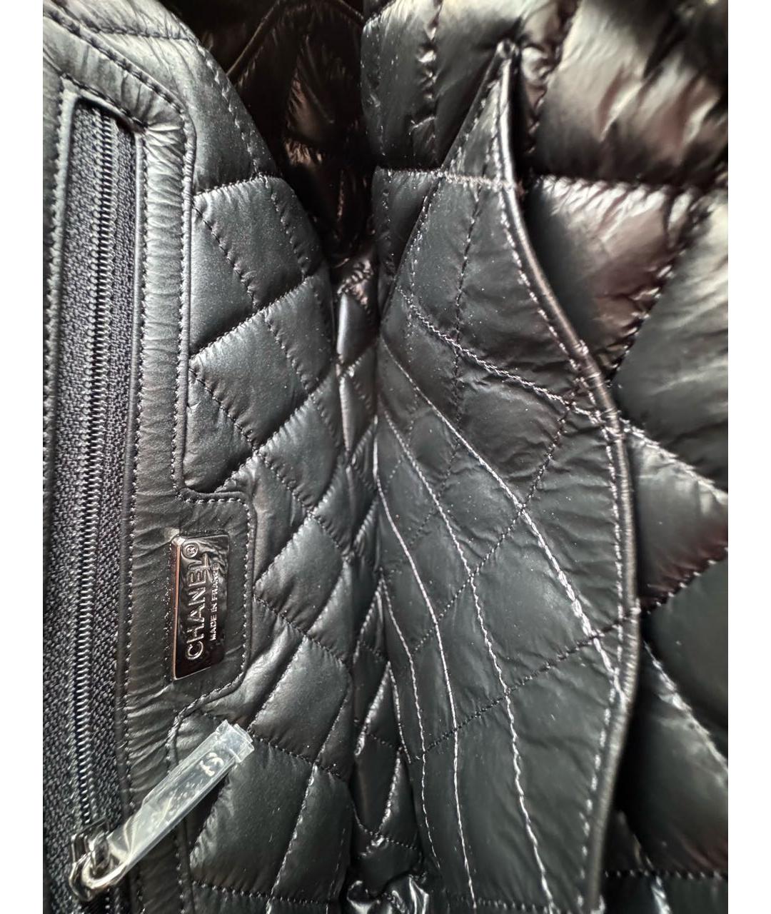 CHANEL Черная кожаная сумка через плечо, фото 5