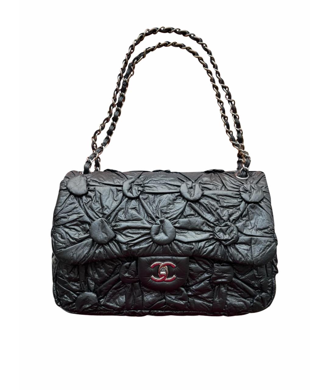 CHANEL Черная кожаная сумка через плечо, фото 1