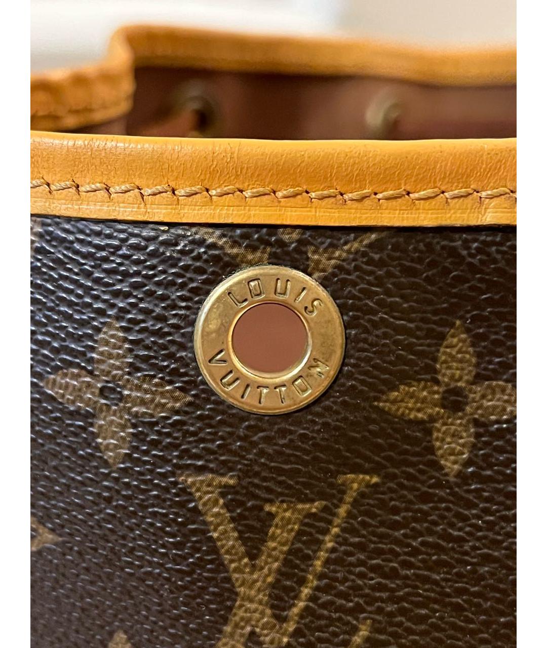 LOUIS VUITTON Коричневая сумка тоут, фото 6