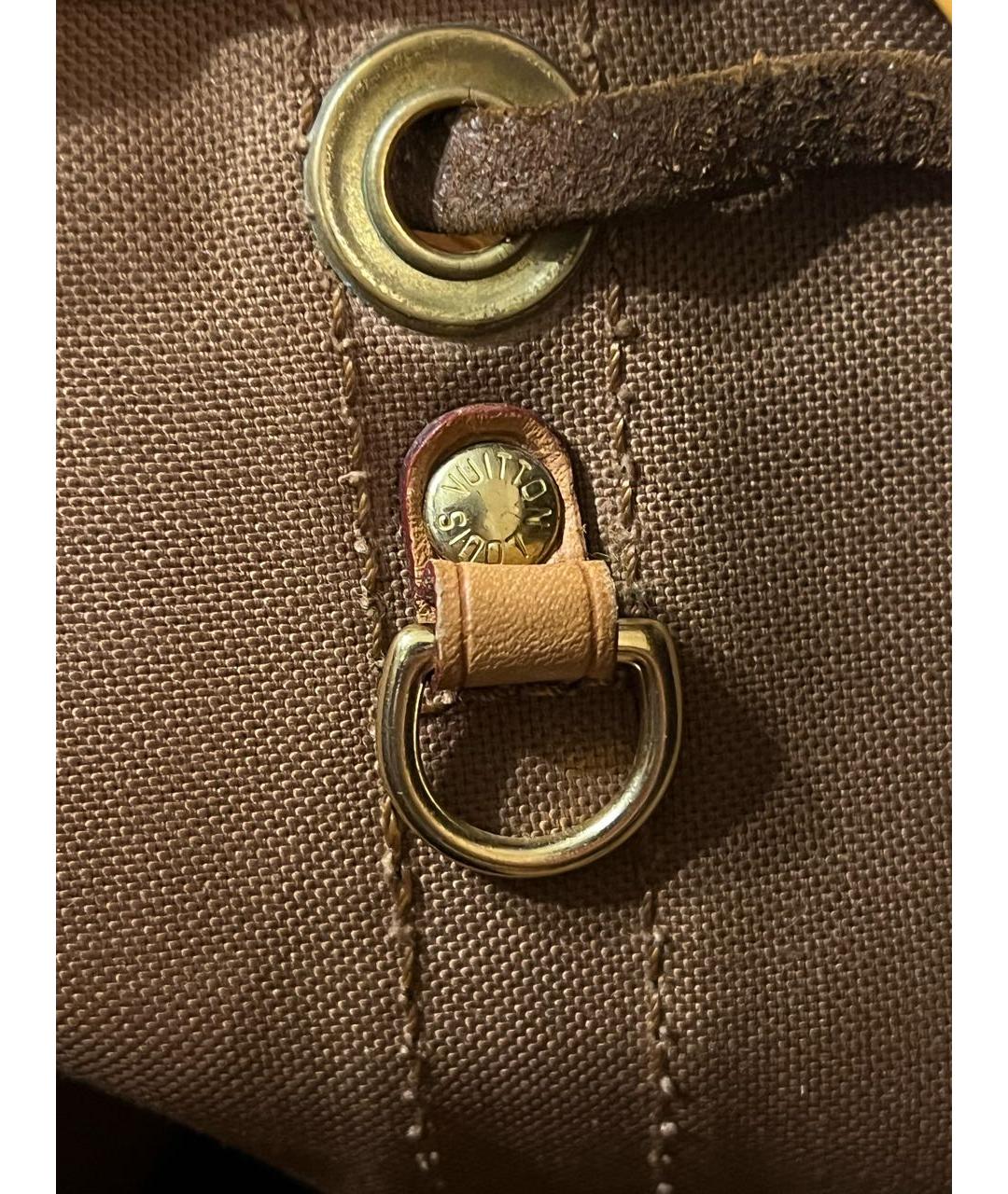 LOUIS VUITTON Коричневая сумка тоут, фото 3