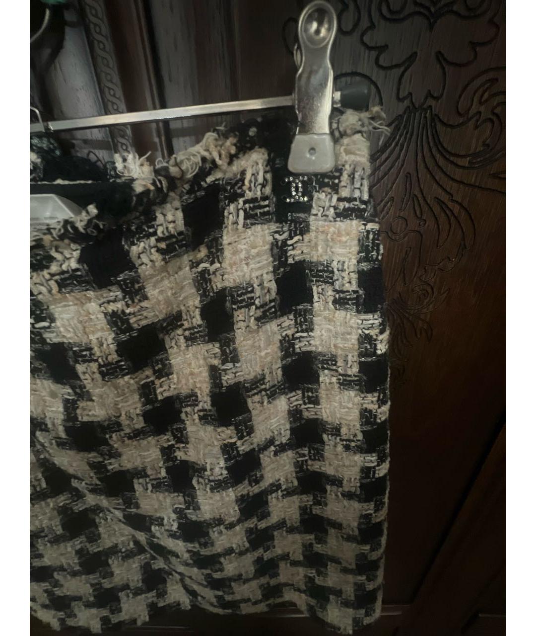 CHANEL Мульти хлопковая юбка миди, фото 4