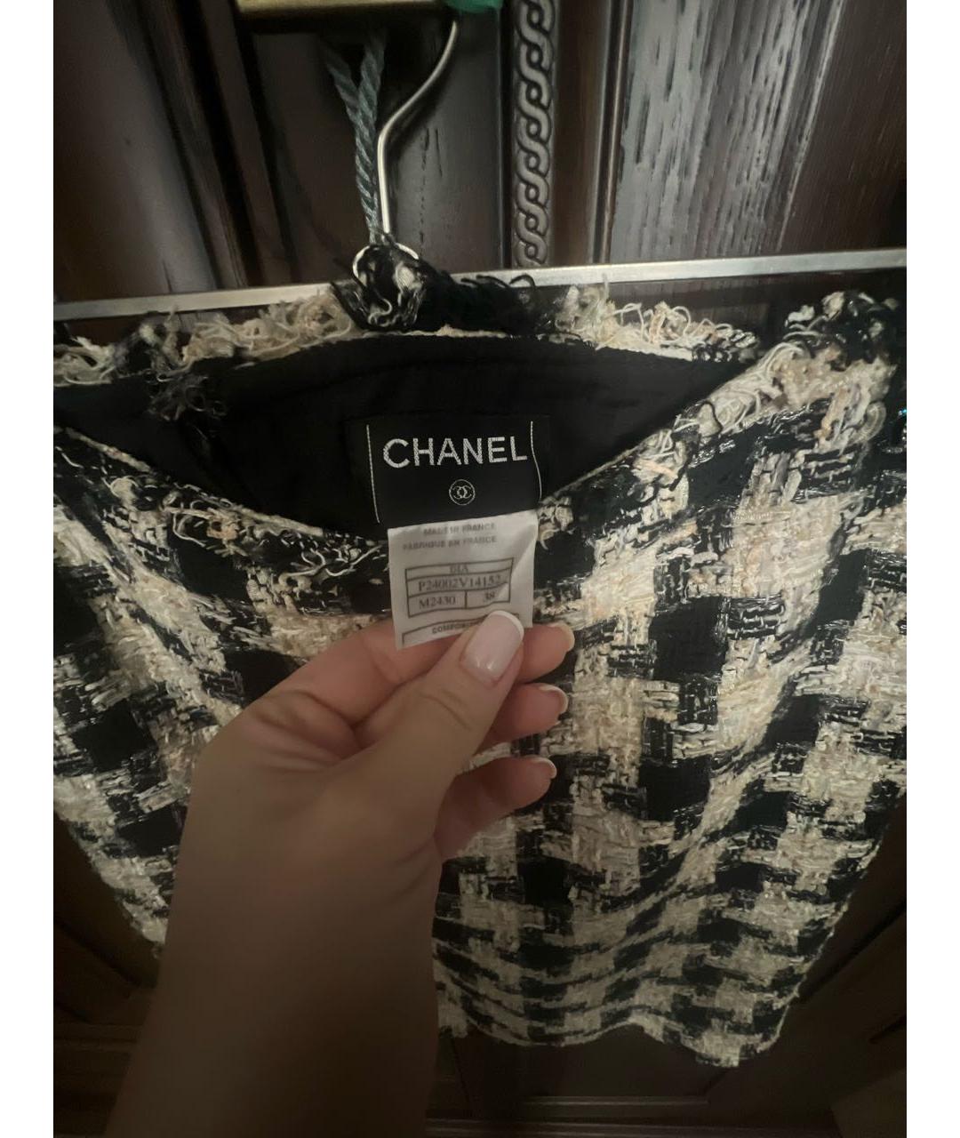 CHANEL Мульти хлопковая юбка миди, фото 3