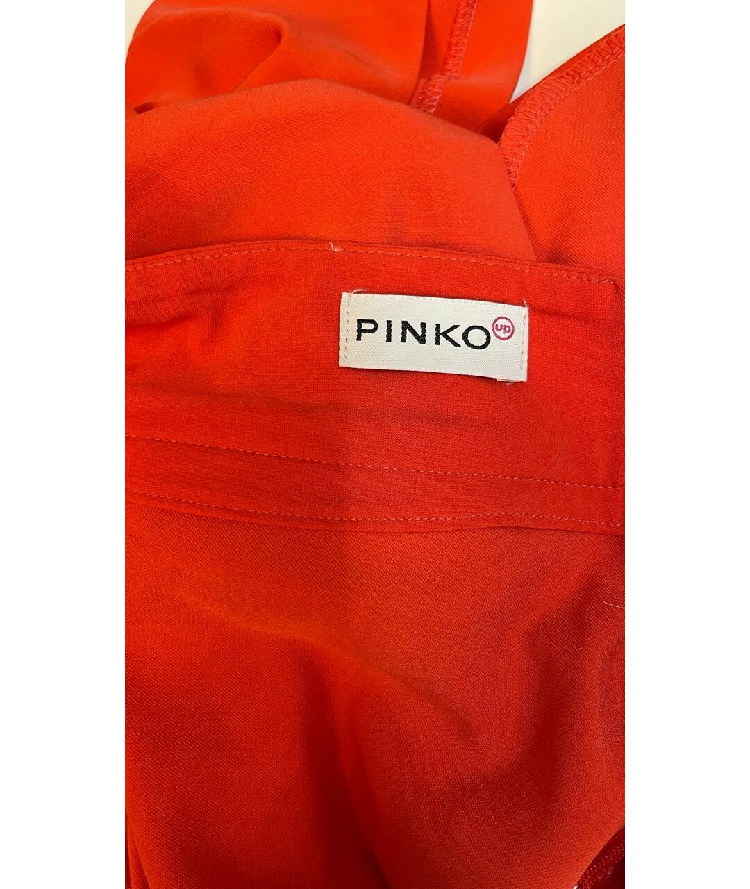 PINKO Коралловая вискозная юбка, фото 4