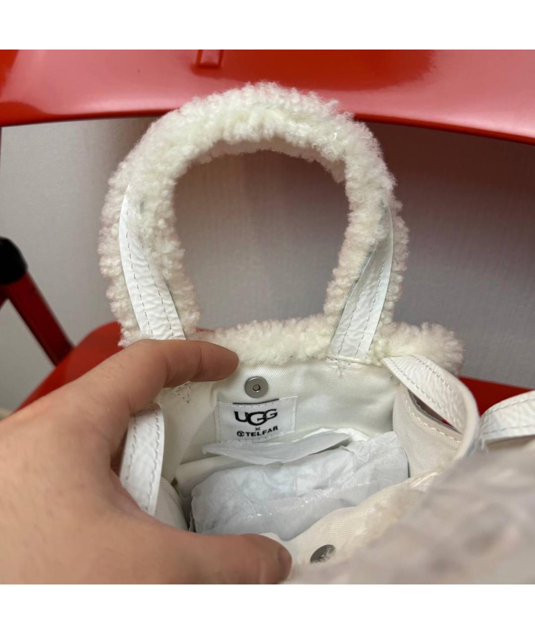 TELFAR Белая сумка тоут, фото 4