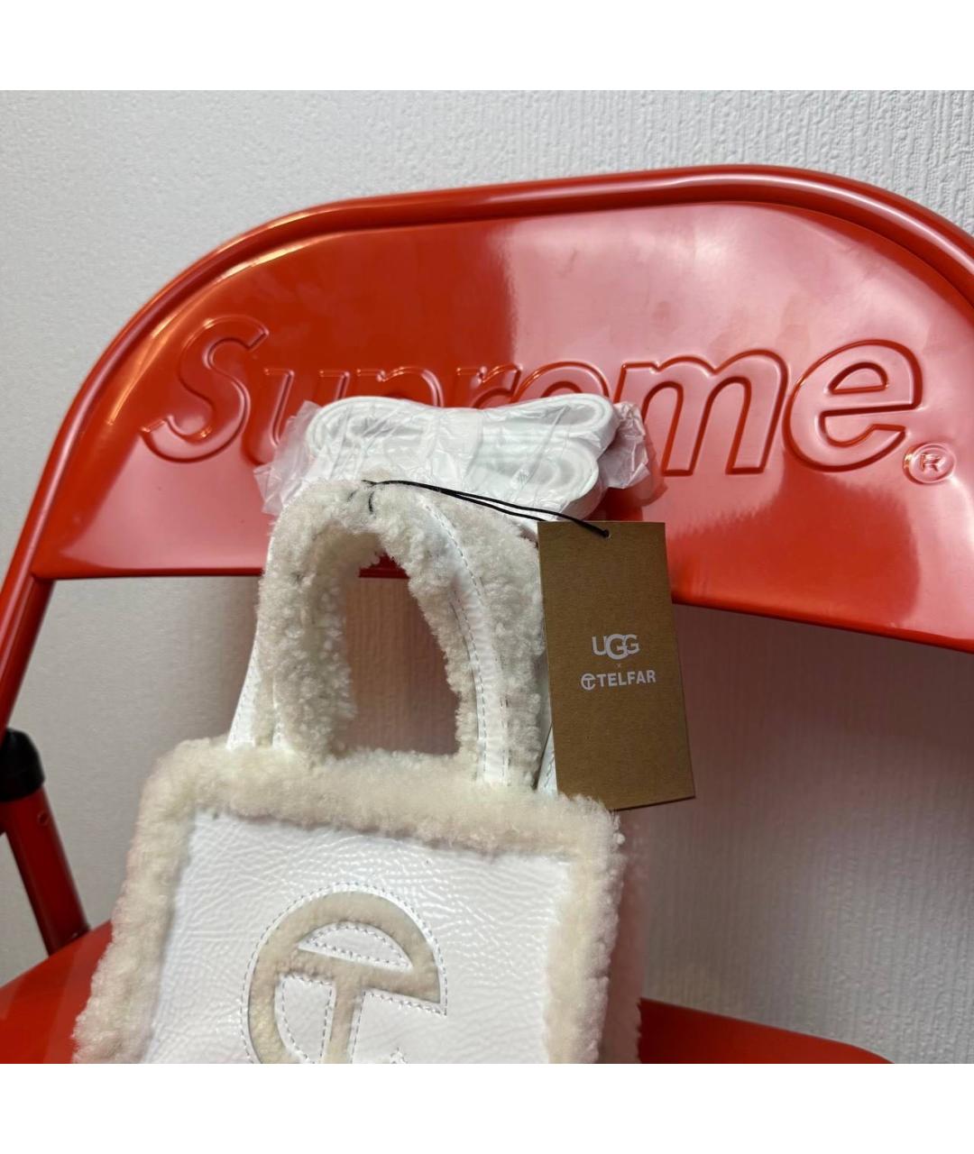 TELFAR Белая сумка тоут, фото 5