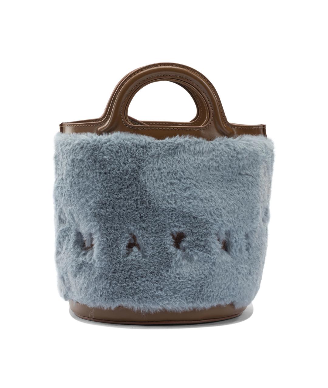 MARNI Голубая сумка с короткими ручками, фото 1