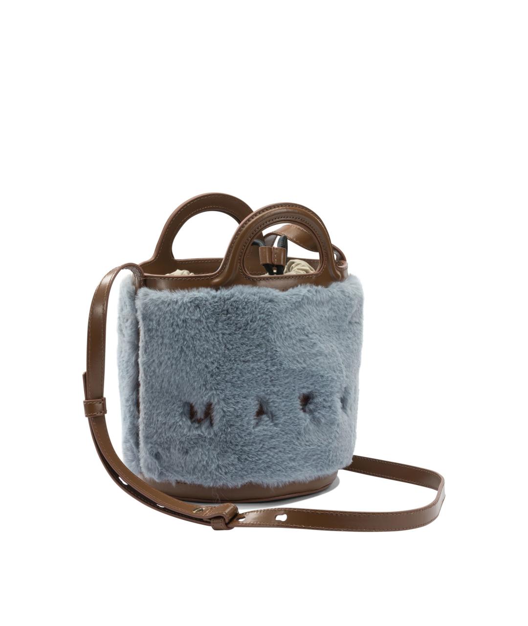 MARNI Голубая сумка с короткими ручками, фото 2