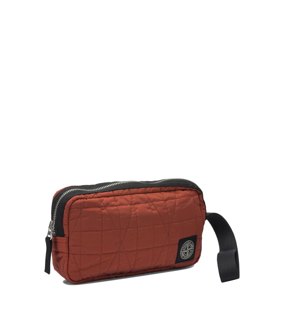 STONE ISLAND Красная синтетическая барсетка, фото 2