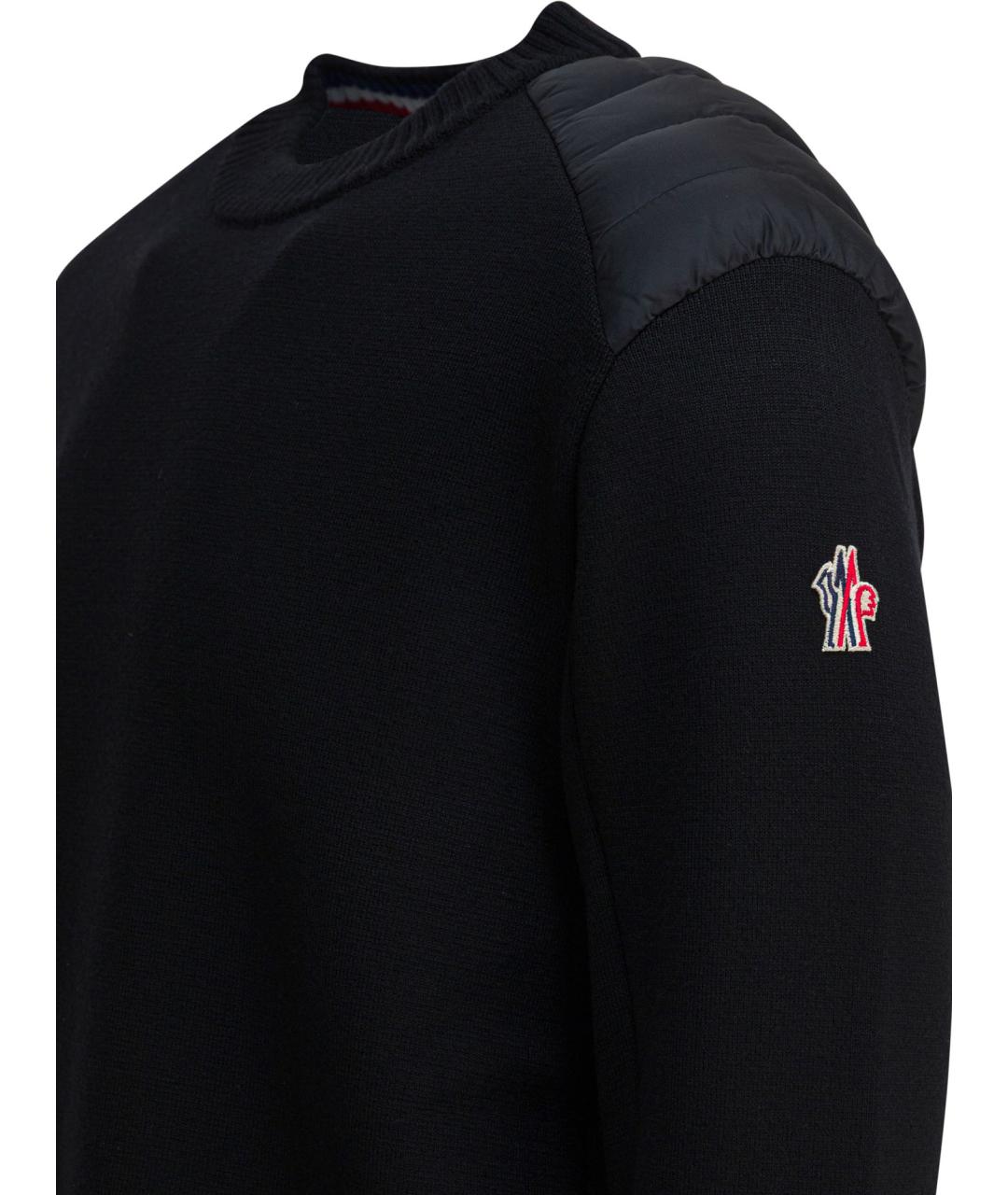 MONCLER GRENOBLE Синий шерстяной джемпер / свитер, фото 4