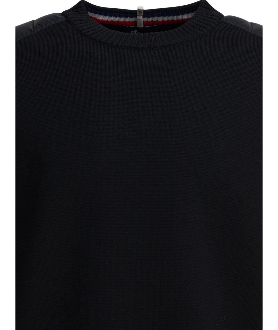 MONCLER GRENOBLE Синий шерстяной джемпер / свитер, фото 3