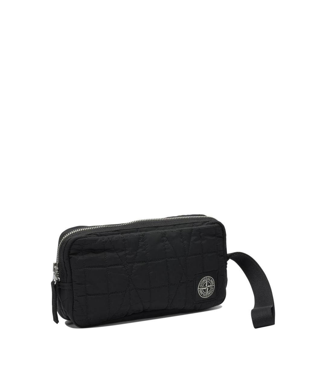 STONE ISLAND Черная синтетическая барсетка, фото 2