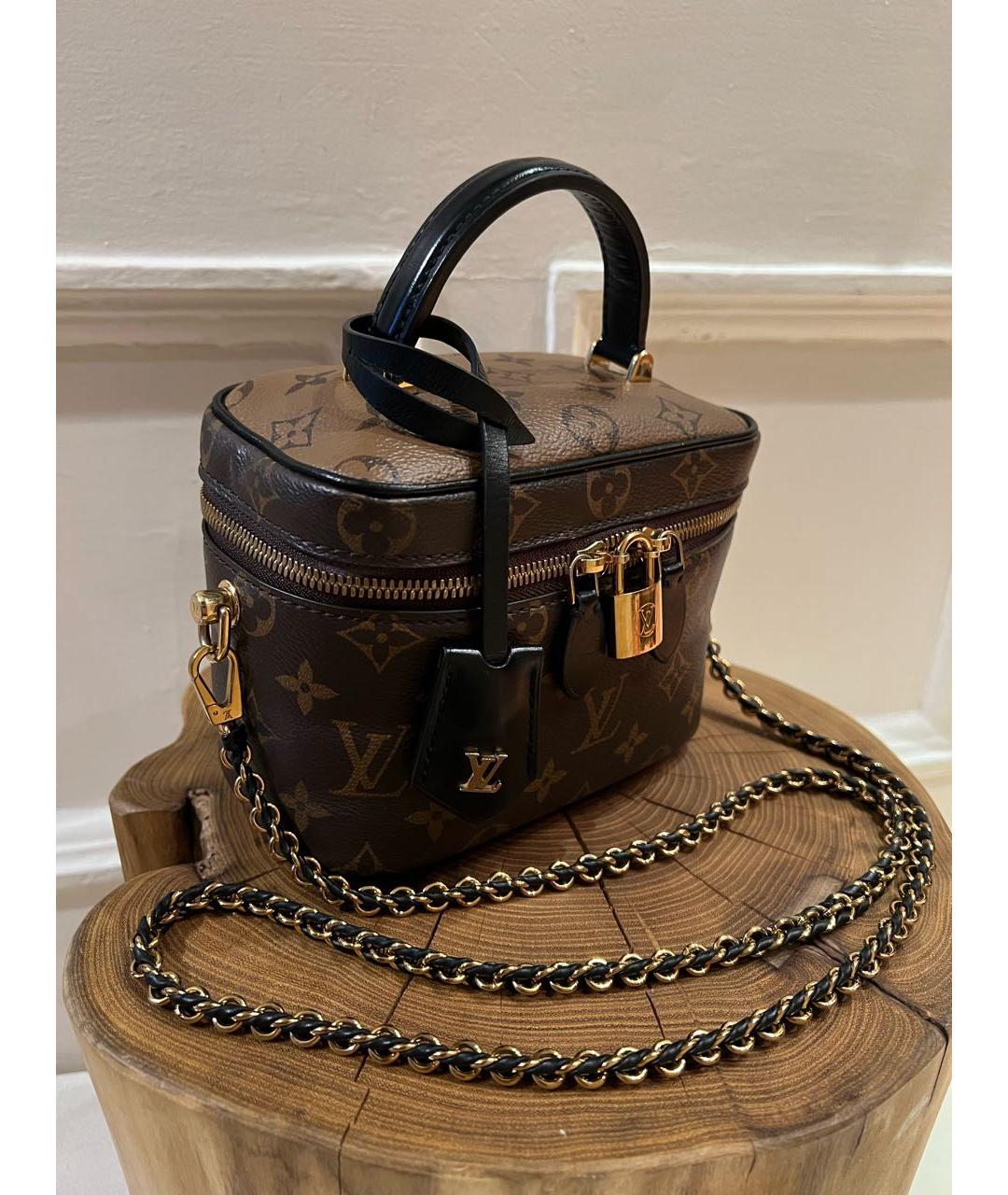 LOUIS VUITTON Коричневая сумка с короткими ручками, фото 2