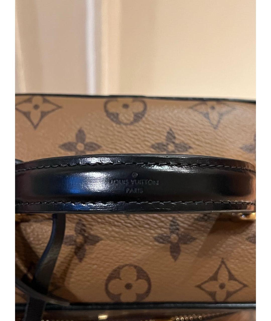 LOUIS VUITTON Коричневая сумка с короткими ручками, фото 5