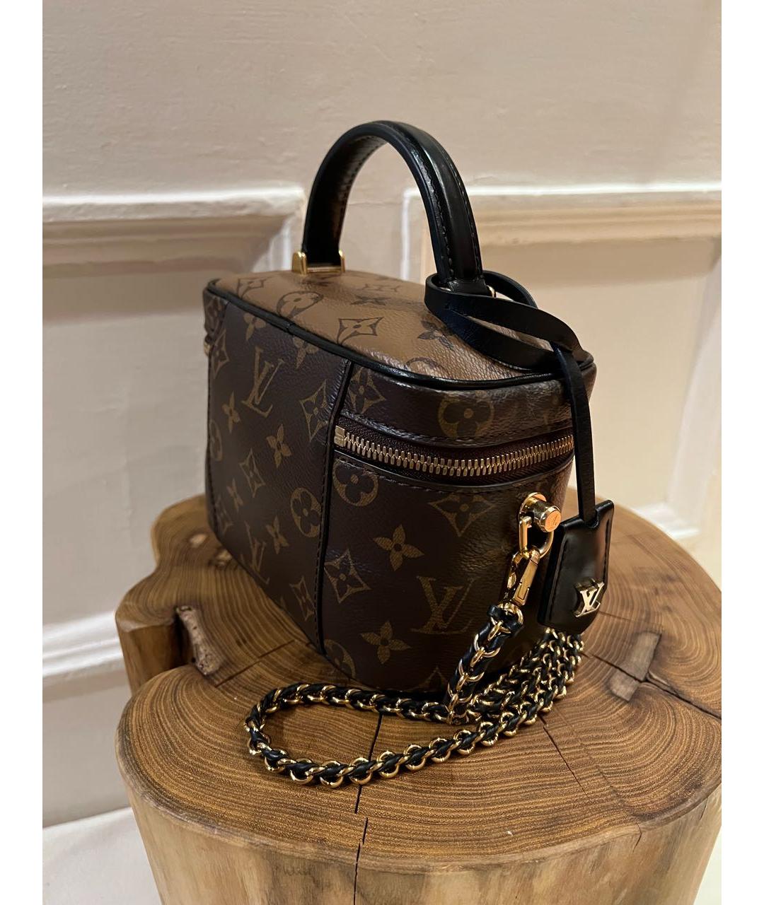 LOUIS VUITTON Коричневая сумка с короткими ручками, фото 3
