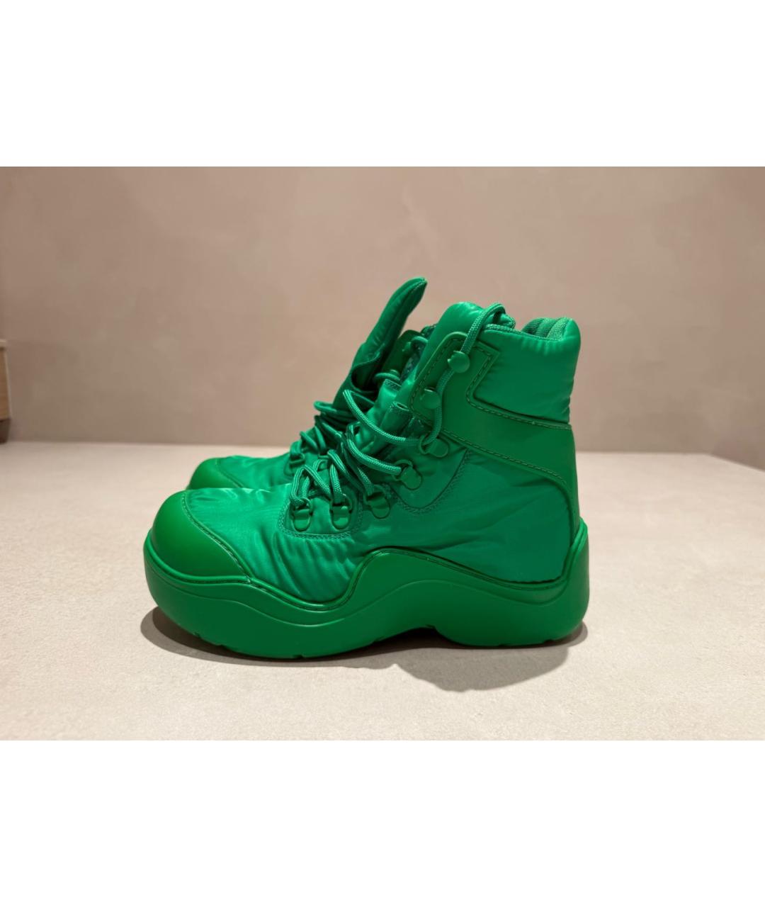 BOTTEGA VENETA Зеленые ботинки, фото 6