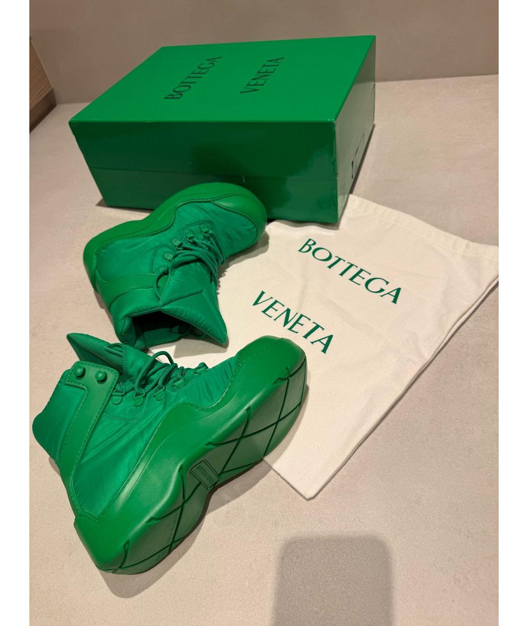 BOTTEGA VENETA Зеленые ботинки, фото 5