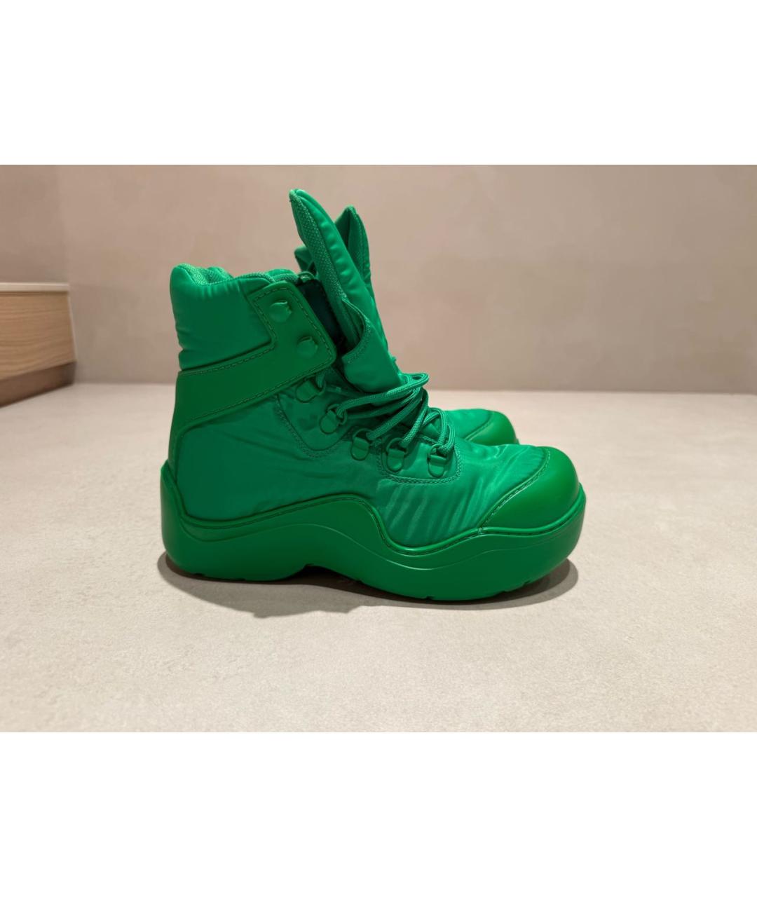 BOTTEGA VENETA Зеленые ботинки, фото 4