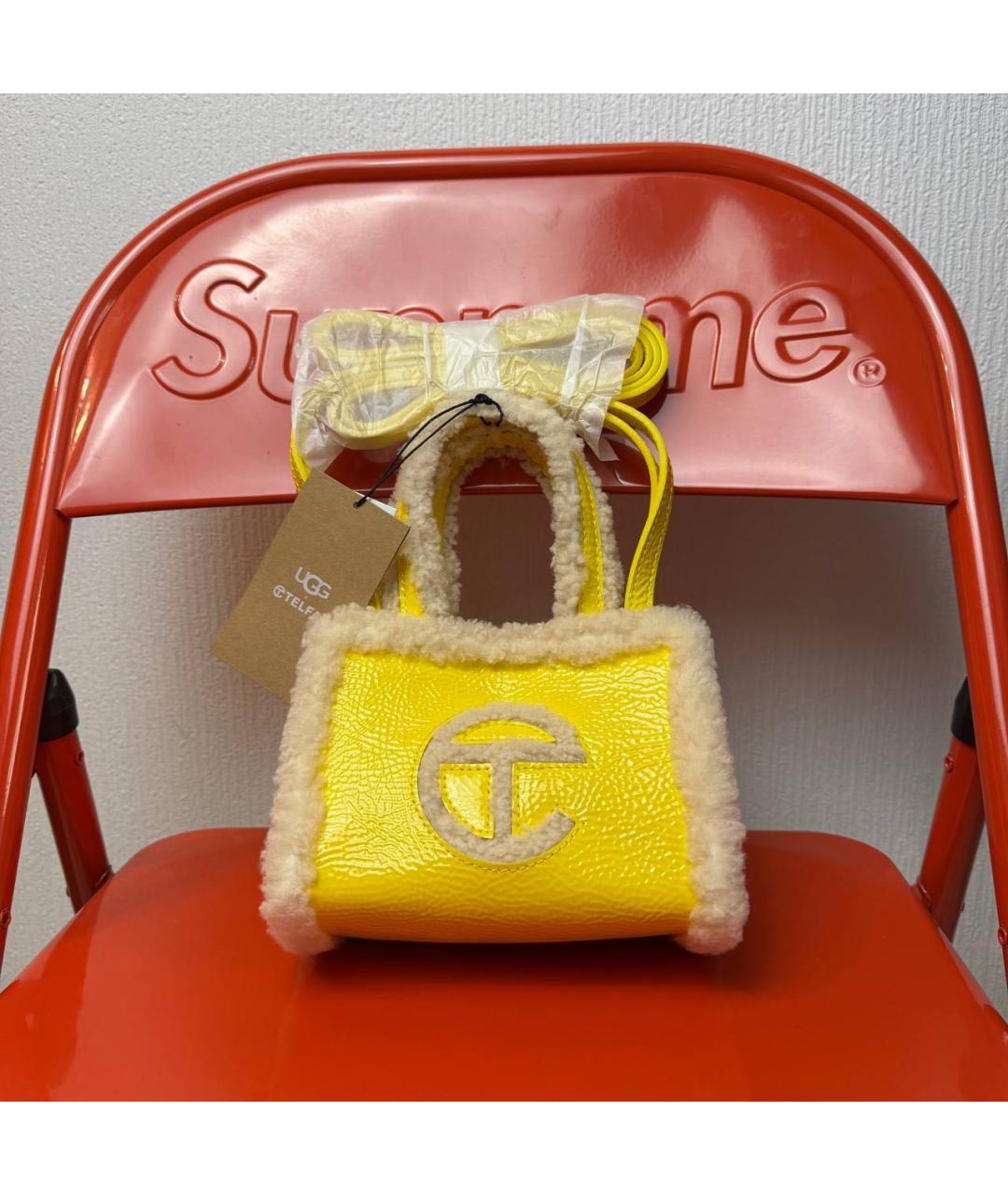 TELFAR Желтая сумка тоут, фото 5