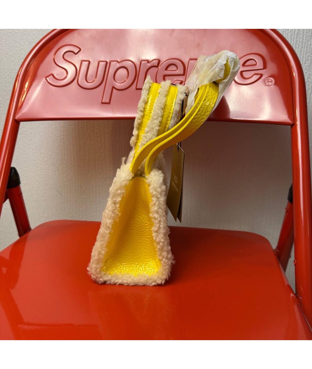 TELFAR Желтая сумка тоут, фото 4