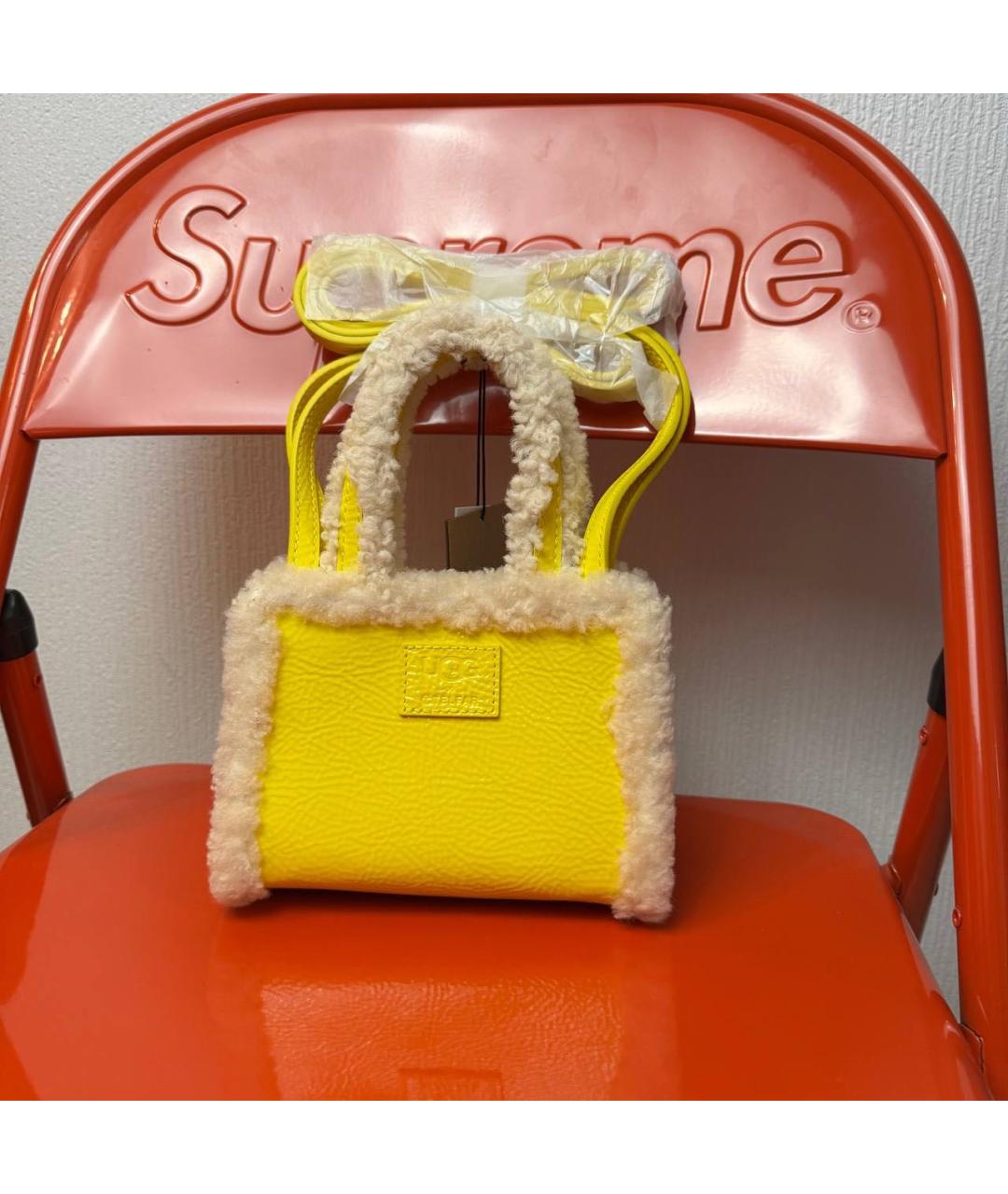 TELFAR Желтая сумка тоут, фото 3