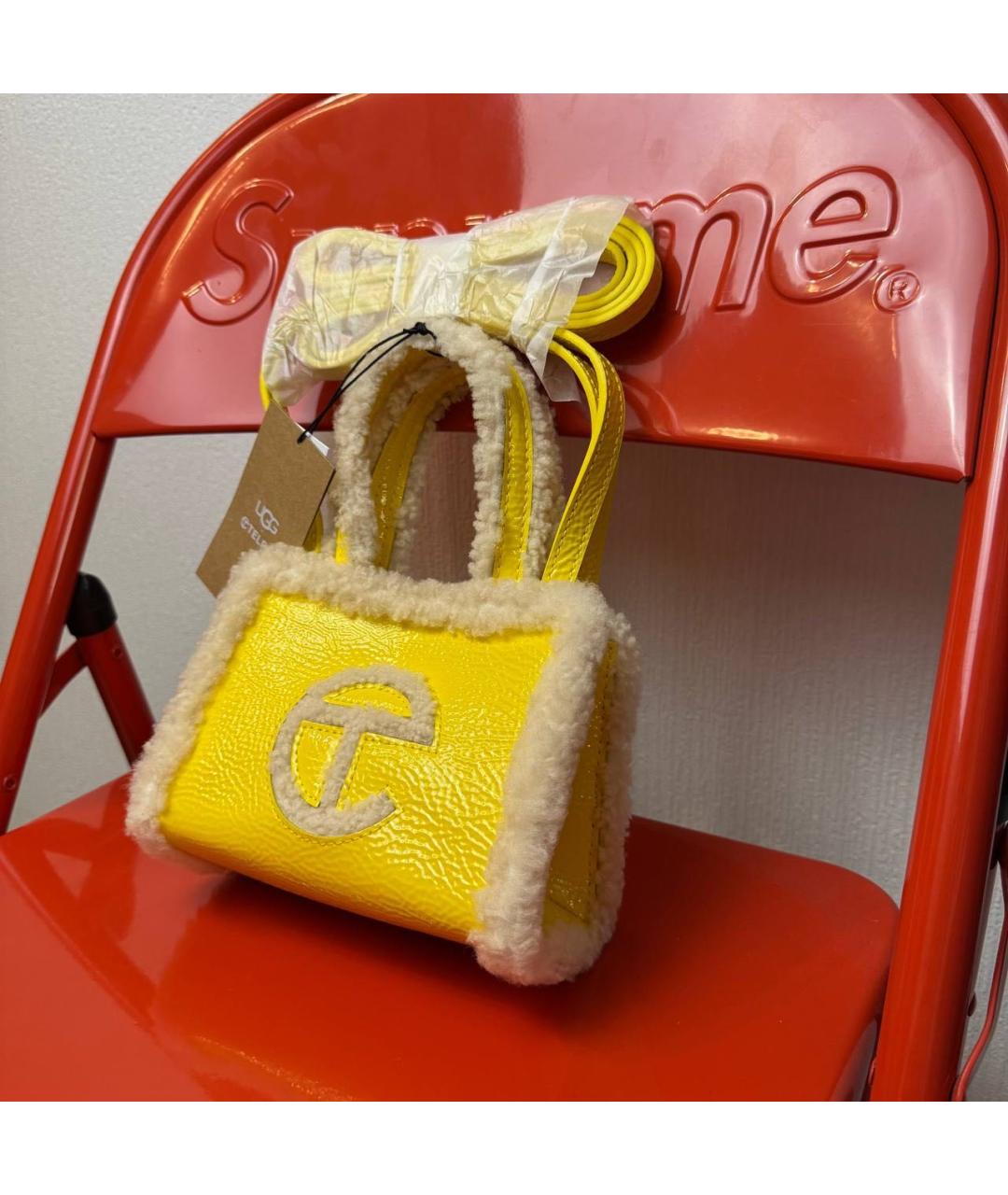 TELFAR Желтая сумка тоут, фото 2