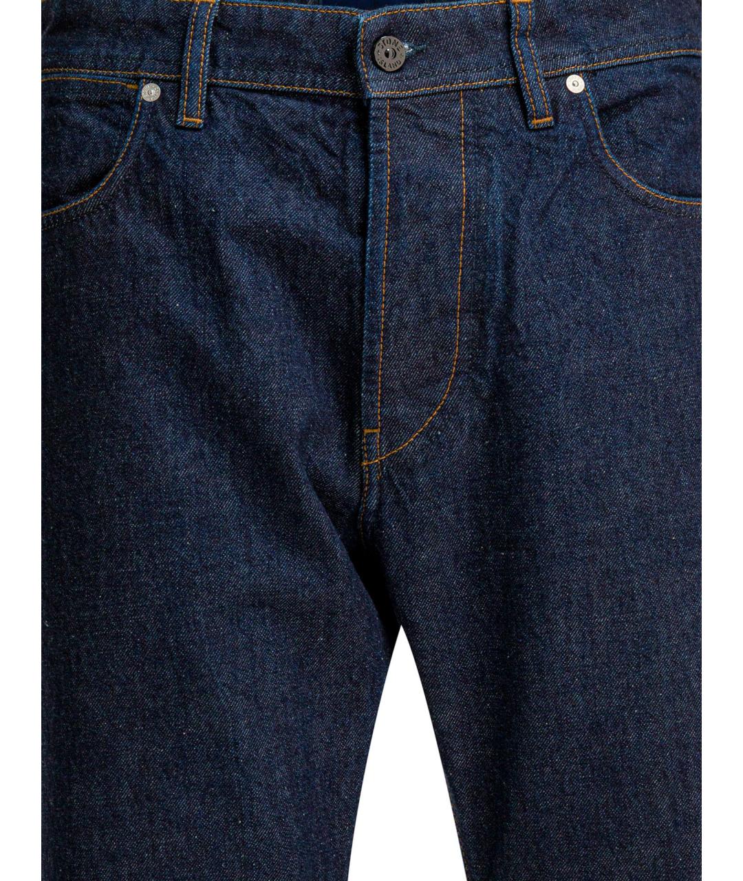 STONE ISLAND Синие хлопковые джинсы скинни, фото 3