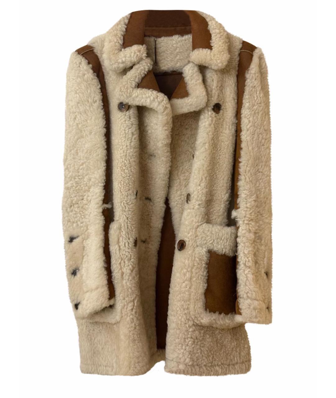 CHLOE Бежевая кожаная дубленка, фото 1