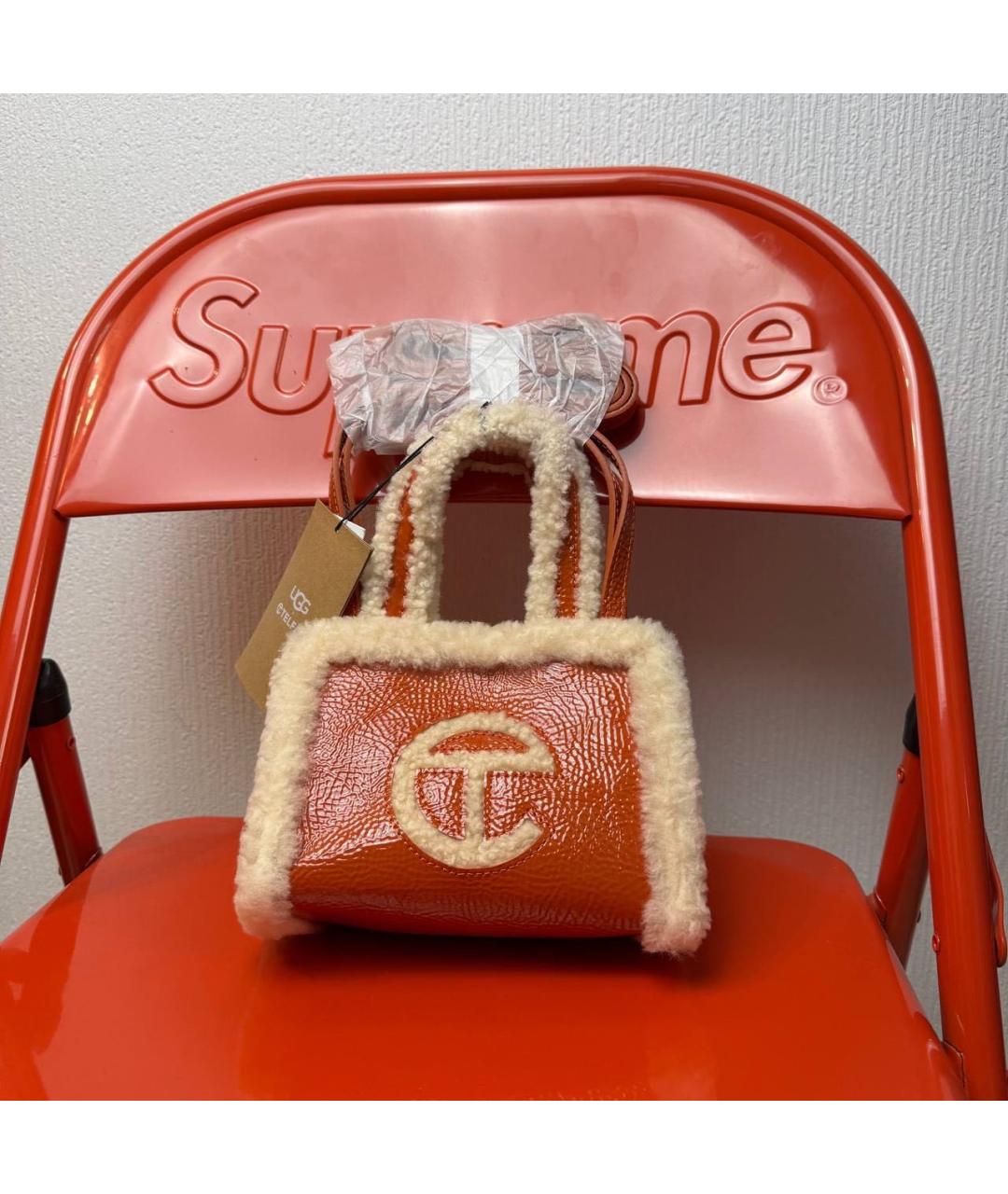 TELFAR Оранжевая сумка тоут, фото 7