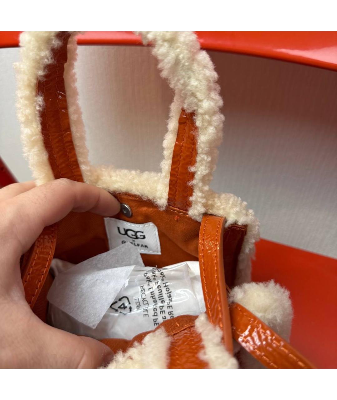 TELFAR Оранжевая сумка тоут, фото 4