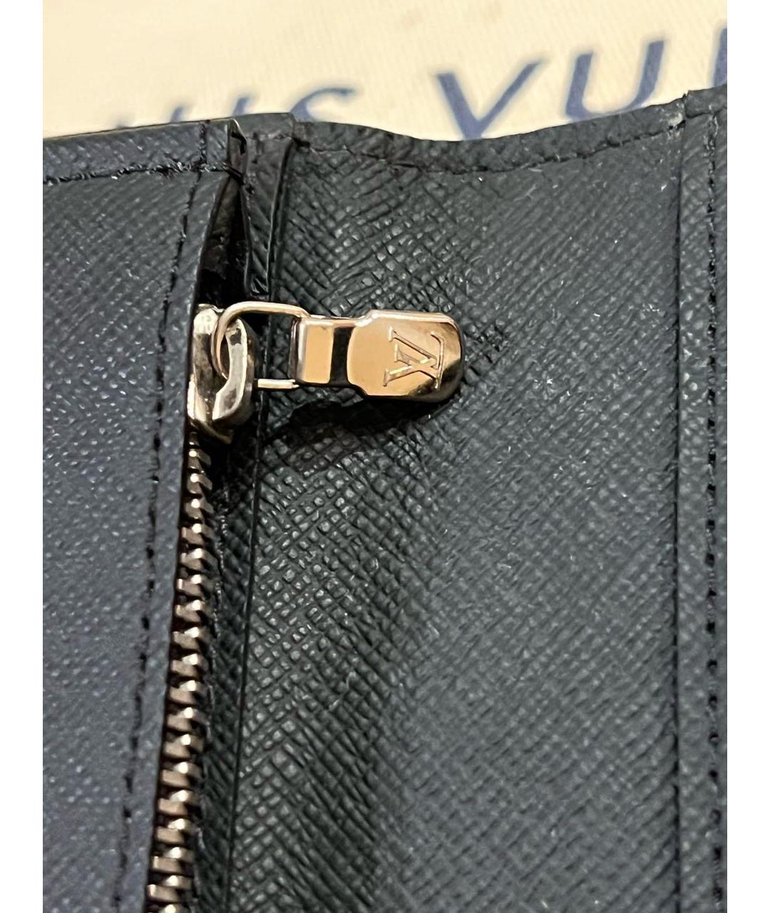 LOUIS VUITTON Антрацитовый кошелек, фото 5