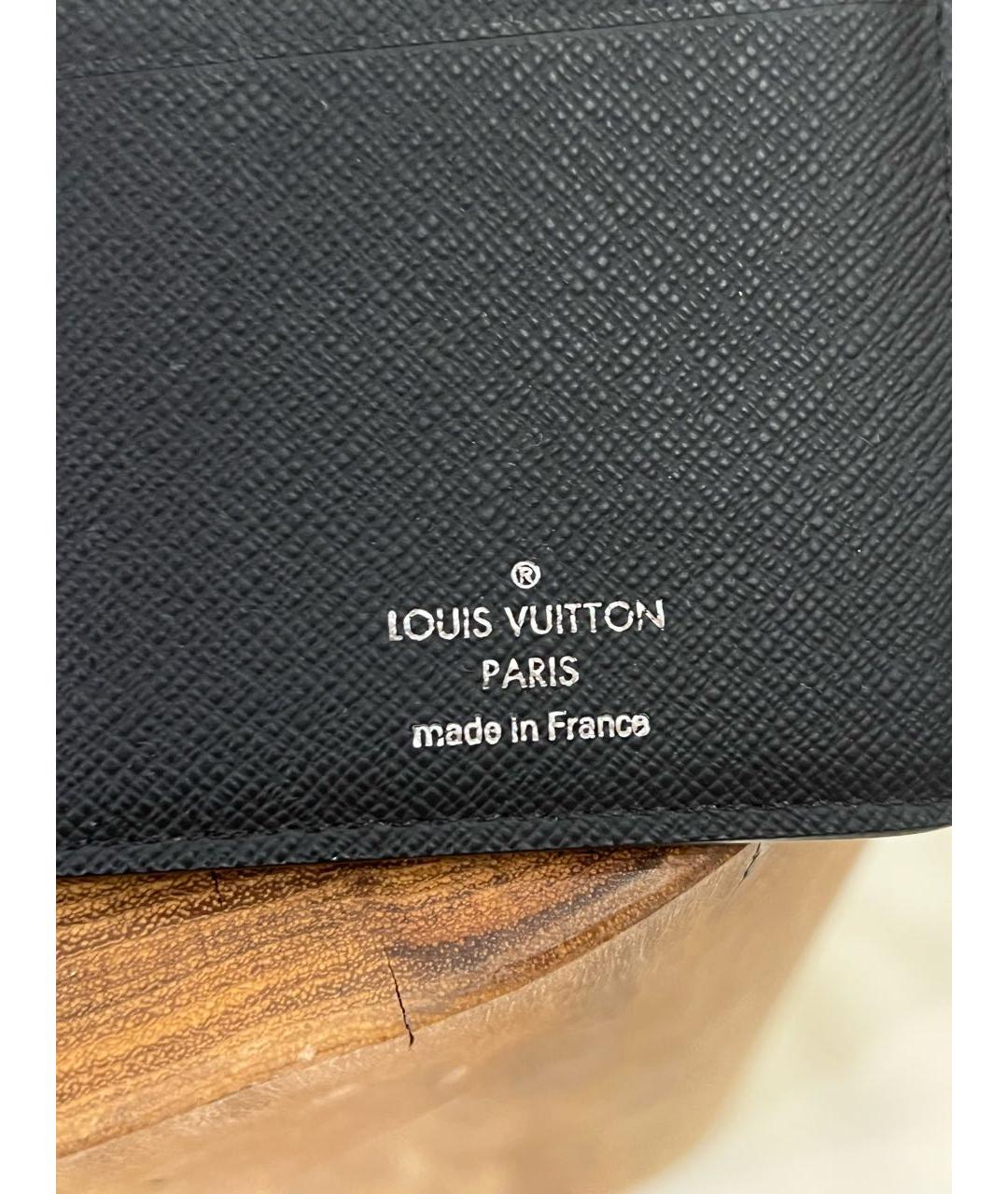 LOUIS VUITTON Антрацитовый кошелек, фото 4