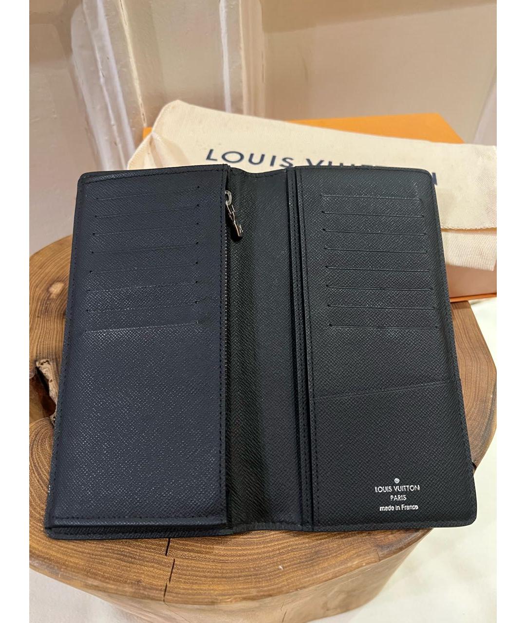 LOUIS VUITTON Антрацитовый кошелек, фото 3