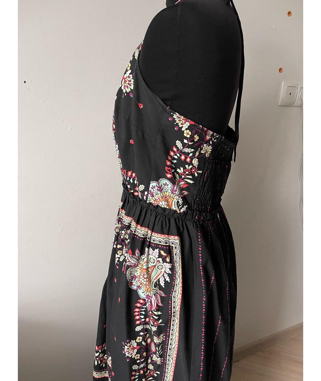 TWIN-SET Черное хлопковое повседневное платье, фото 6