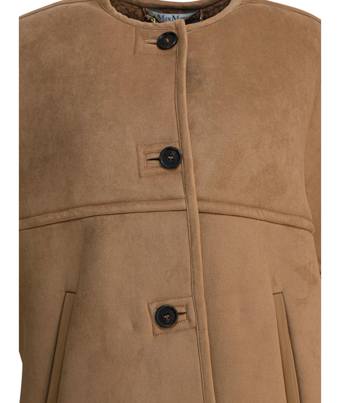 MAX MARA Коричневое пальто, фото 3