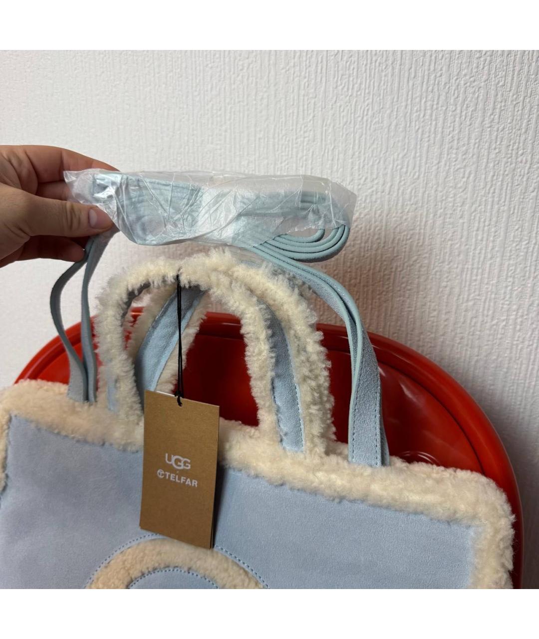 TELFAR Голубая сумка тоут, фото 5