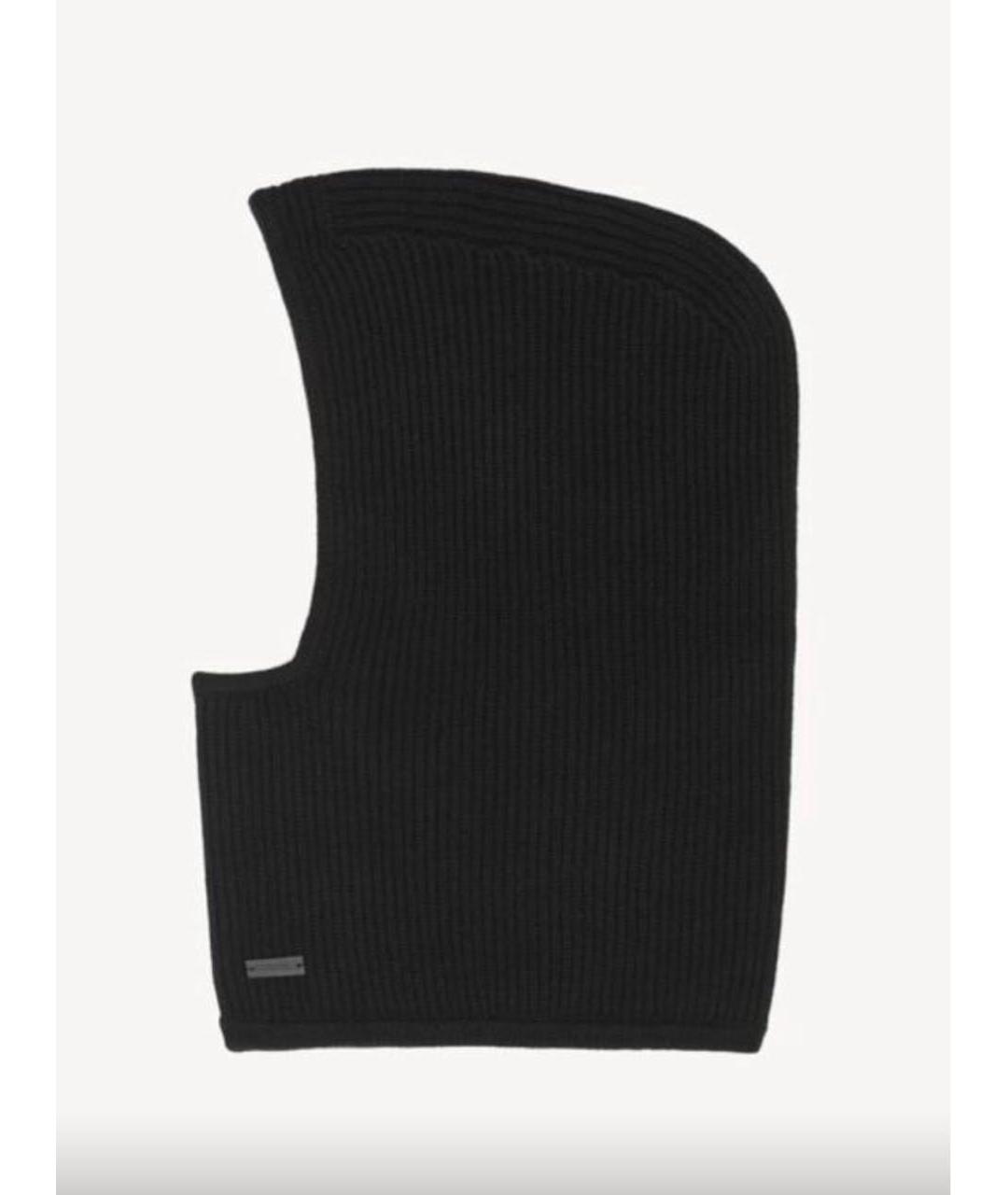 SAINT LAURENT Черный кашемировый капюшон, фото 4