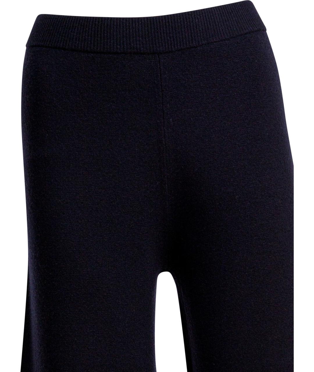 MAX MARA Синие шерстяные прямые брюки, фото 3