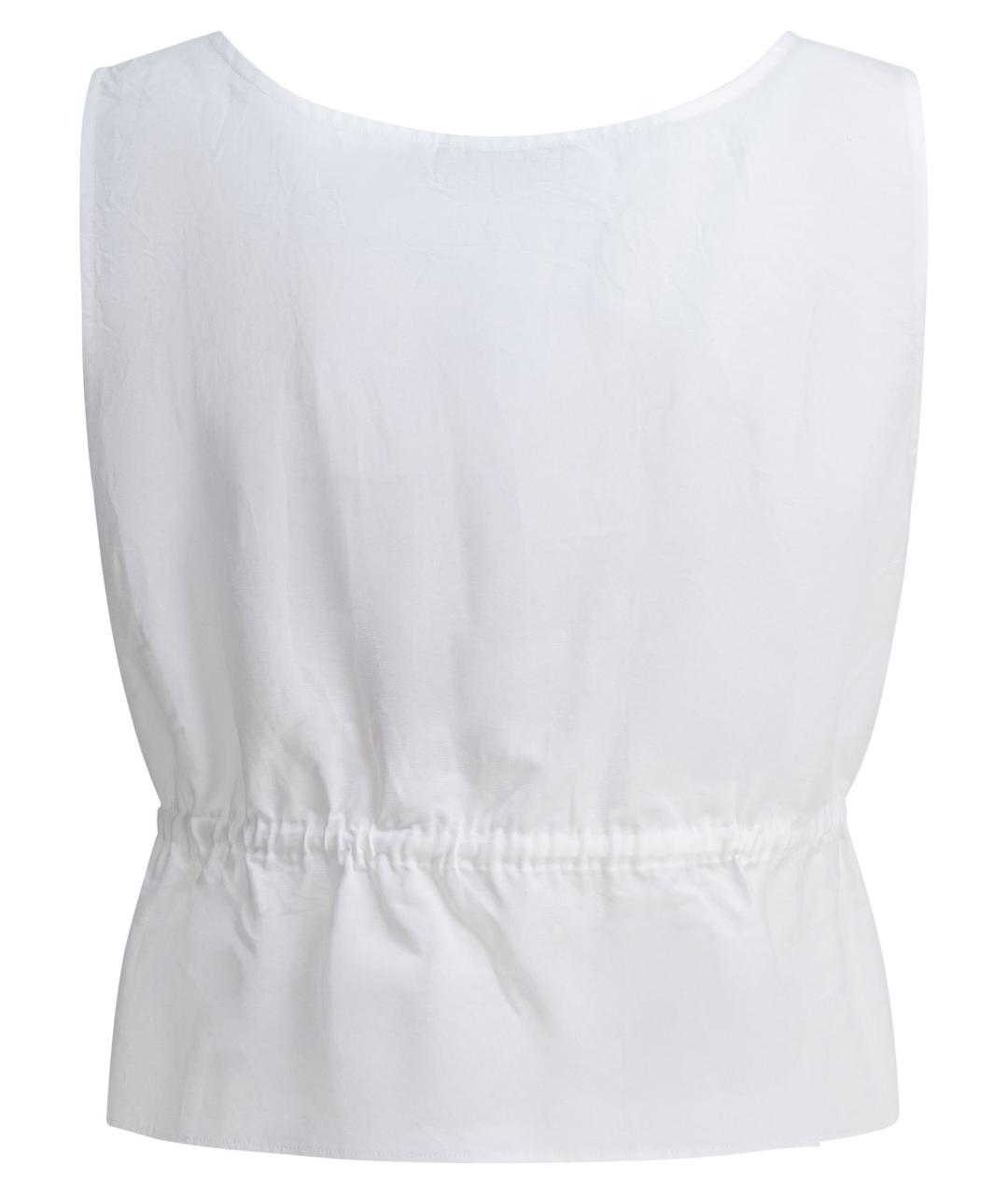 MIU MIU Белая хлопковая блузы, фото 2