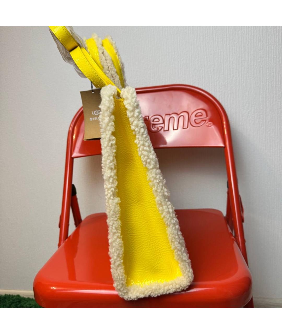 TELFAR Желтая сумка тоут, фото 5