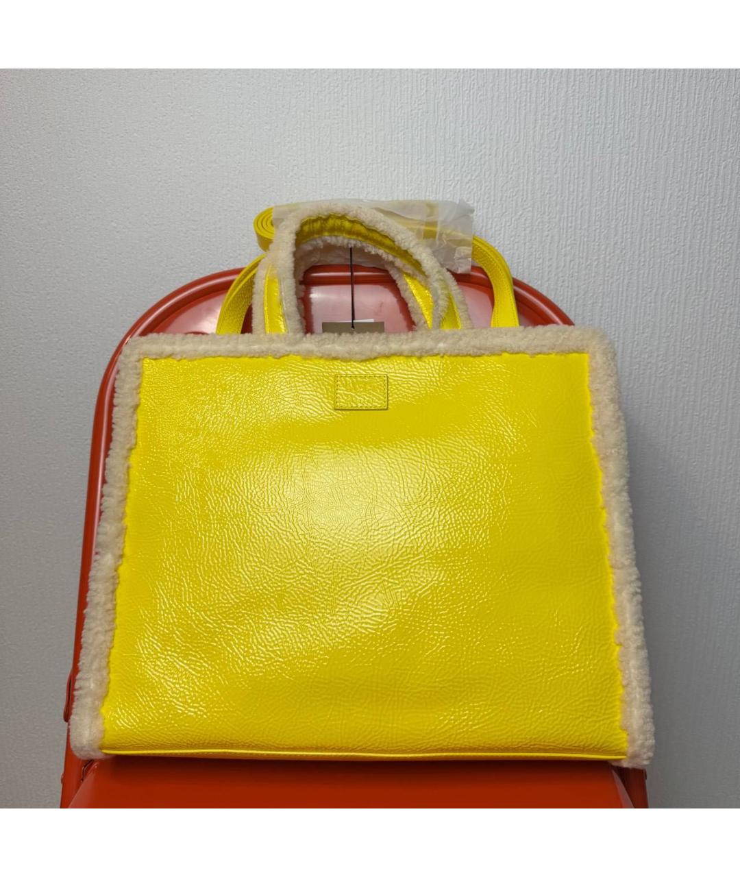 TELFAR Желтая сумка тоут, фото 3