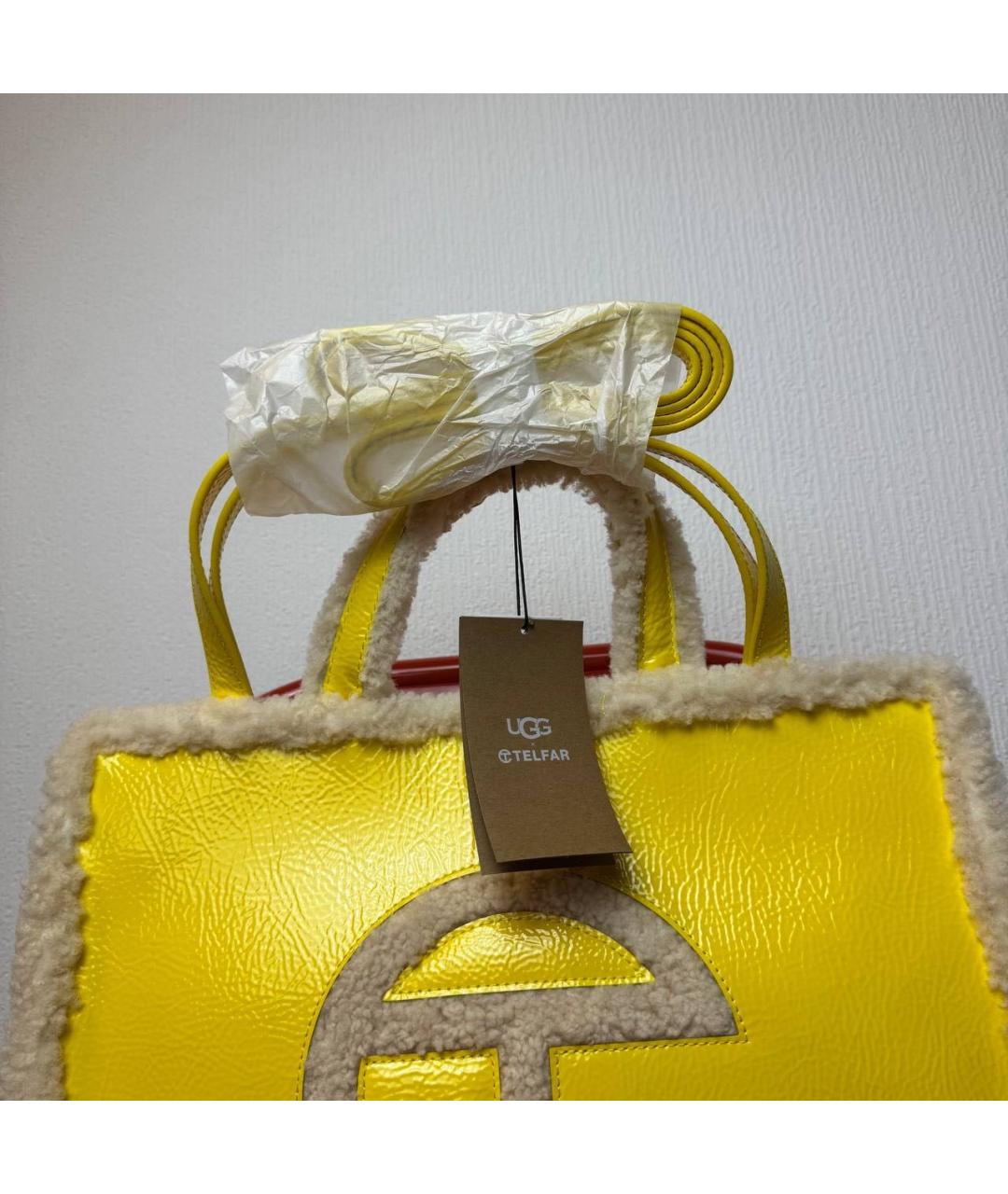 TELFAR Желтая сумка тоут, фото 6