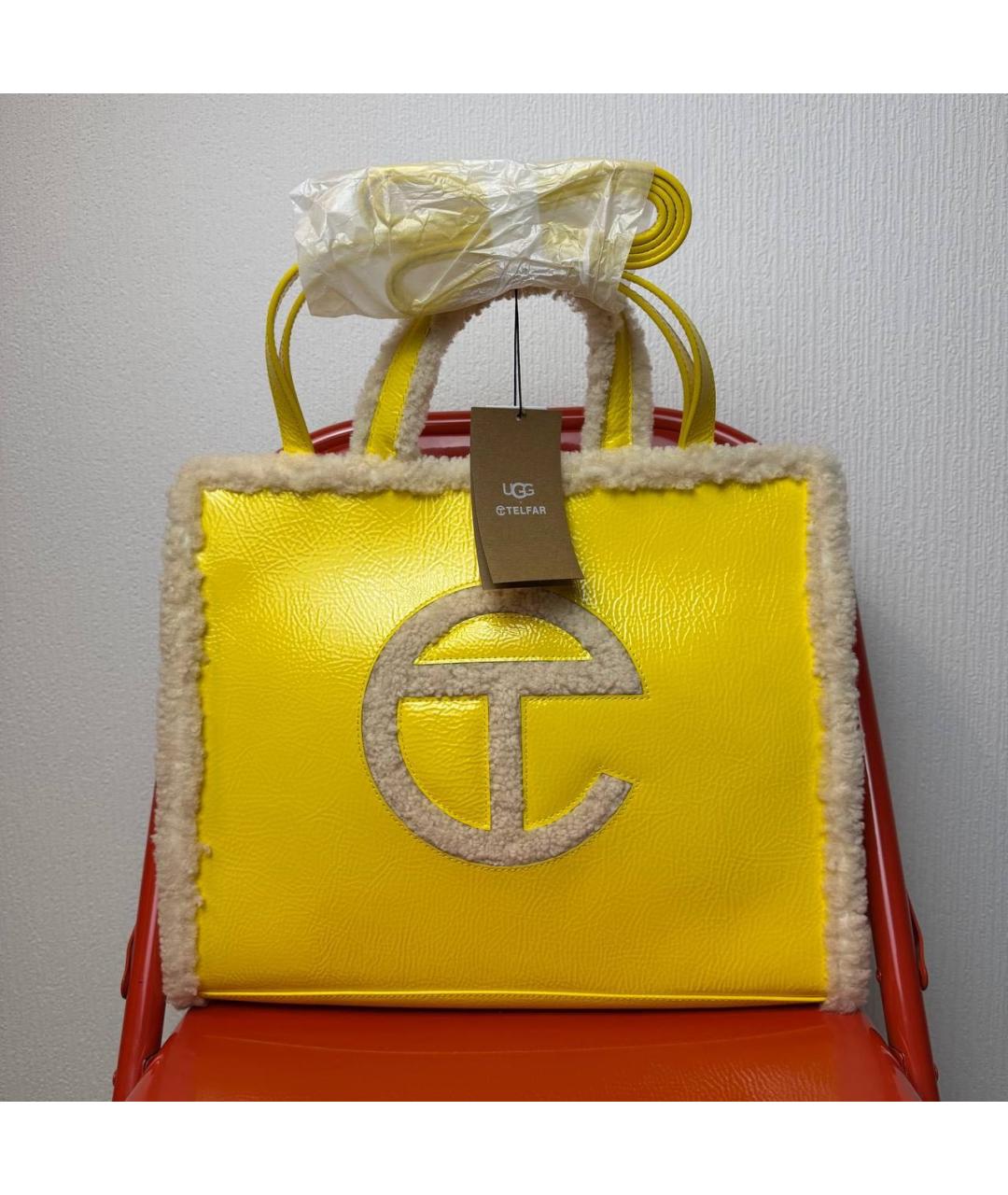 TELFAR Желтая сумка тоут, фото 7