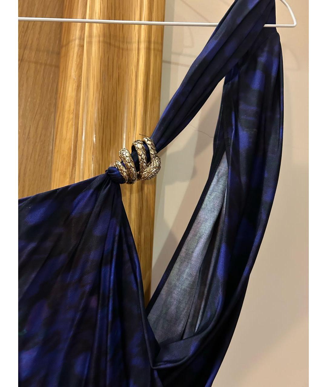 ROBERTO CAVALLI Мульти вискозное вечернее платье, фото 3