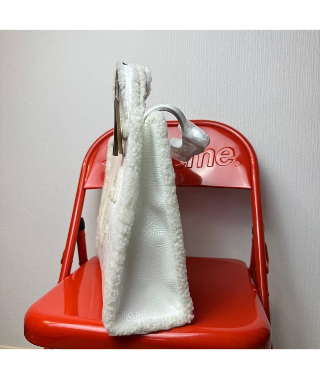 TELFAR Белая сумка тоут, фото 5