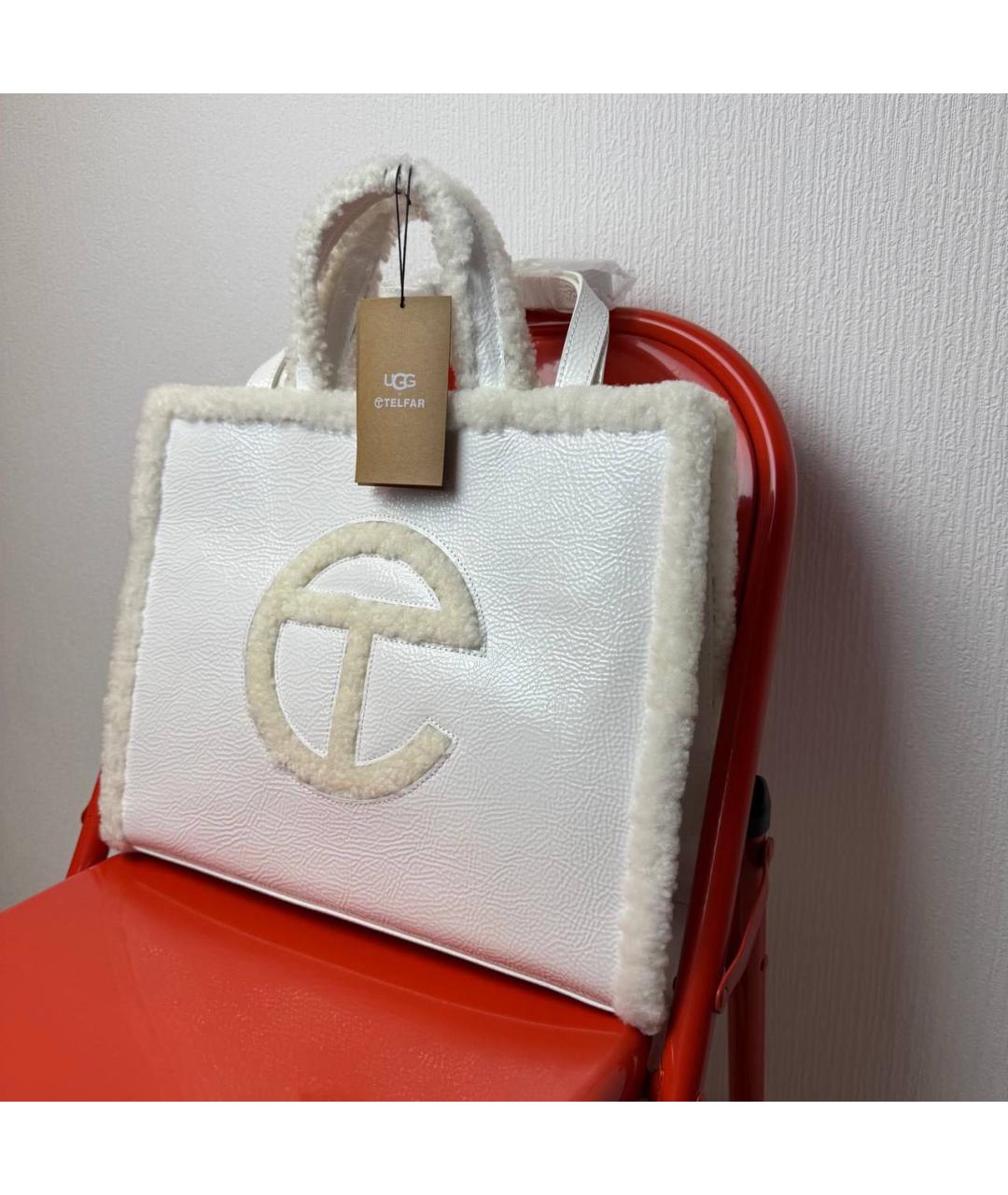 TELFAR Белая сумка тоут, фото 6