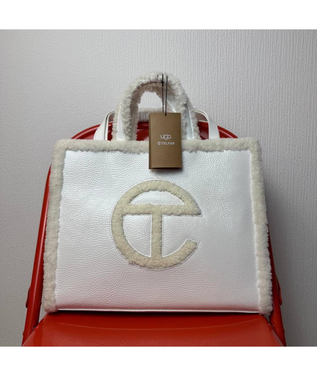 TELFAR Белая сумка тоут, фото 7