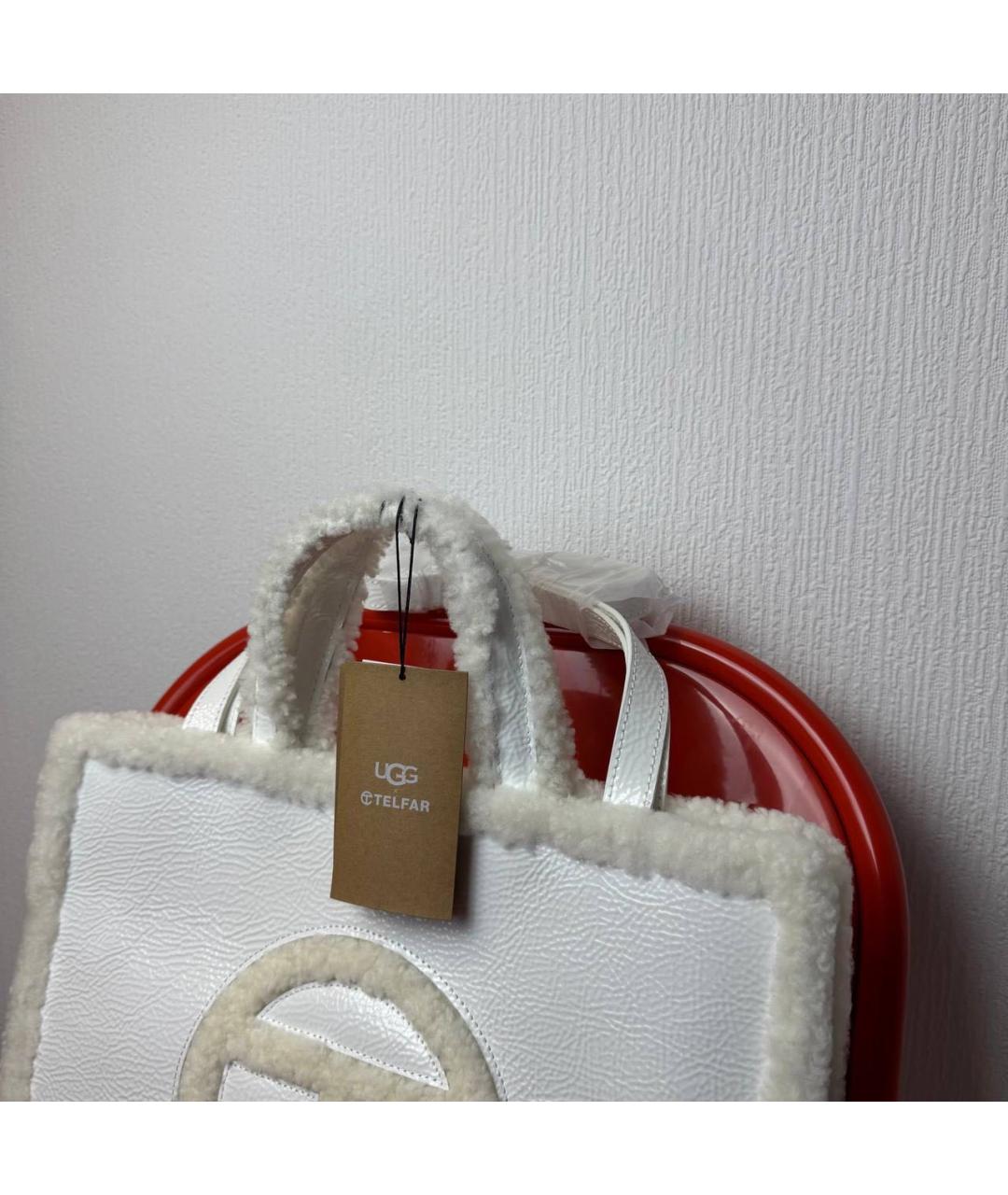 TELFAR Белая сумка тоут, фото 3