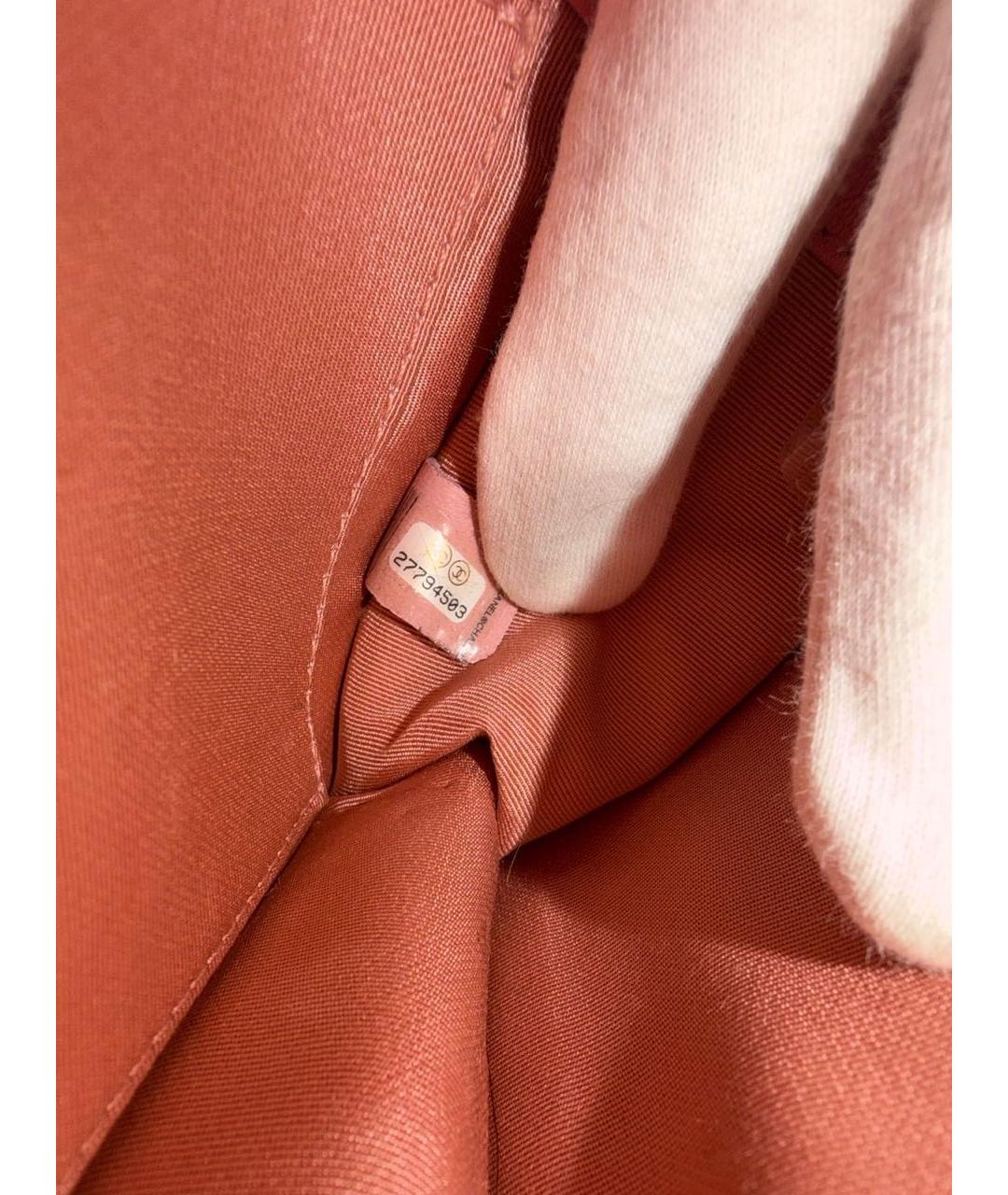 CHANEL Розовая кожаная сумка через плечо, фото 5