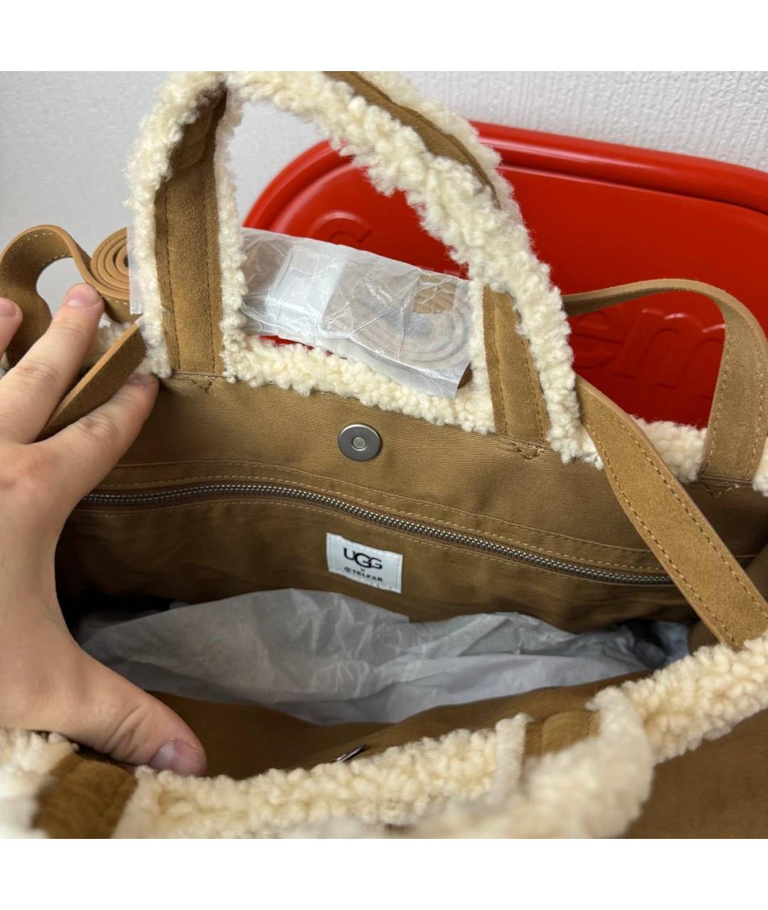 TELFAR Коричневая сумка тоут, фото 4